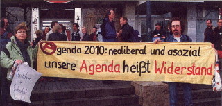 Transparent des Dortmunder Sozialforum