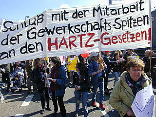 Schluss mit der Mitarbeit der Gewerkschaftsspitzen bei den Hartz-Gesetzen-3