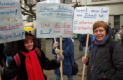 Demo in DÃ¼sseldorf, 31.01.04